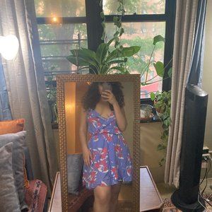 Express Floral Dress Purple Size M